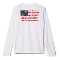 Boys' Columbia PFG Terminal Tackle Fish Flag Long Sleeve Shirt