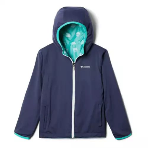 Kids' Columbia Pixel Grabber Reversible Rain Jacket 4 Kids' Columbia Pixel Grabber Reversible Rain Jacket - Image 2