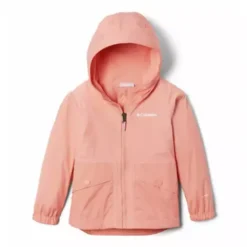 Girls' Columbia Rainy Trails Fleece Lined Rain Jacket