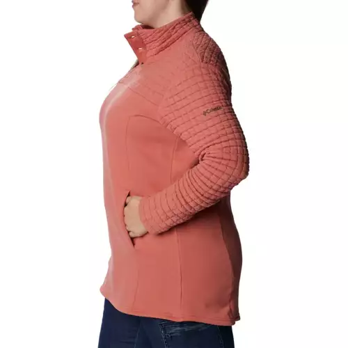 Women's Columbia Plus Sunday Summit II 1/4 Snap Pullover 4 Women's Columbia Plus Sunday Summit II 1/4 Snap Pullover - Image 2