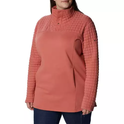 Women's Columbia Plus Sunday Summit II 1/4 Snap Pullover 6 Women's Columbia Plus Sunday Summit II 1/4 Snap Pullover - Image 4