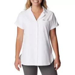 Women's Columbia PFG Sun Drifter Woven Short Sleeve Shirt