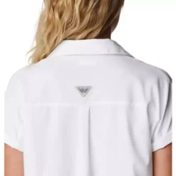 Women's Columbia PFG Sun Drifter Woven Short Sleeve Shirt -Columbia 19597844978 2