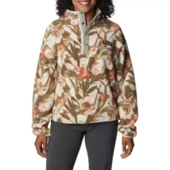 Women's Columbia Helvetia Cropped 1/2 Snapped Fleece Pullover