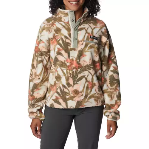 Women's Columbia Helvetia Cropped 1/2 Snapped Fleece Pullover 3 Women's Columbia Helvetia Cropped 1/2 Snapped Fleece Pullover