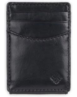 Columbia Men's Leather Front Pocket Wallet Card Holder For Travel